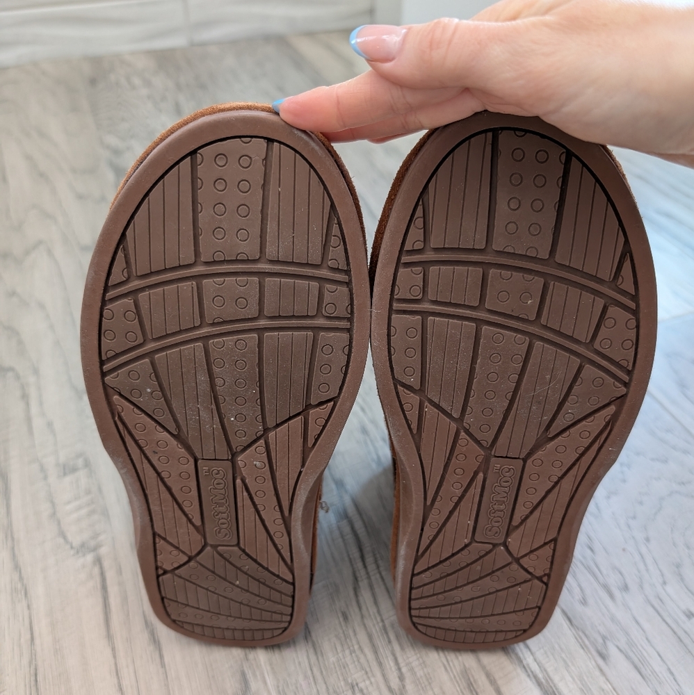 SoftMoc Smoc Suede Leather Slipper Booties - Picture 6 of 8